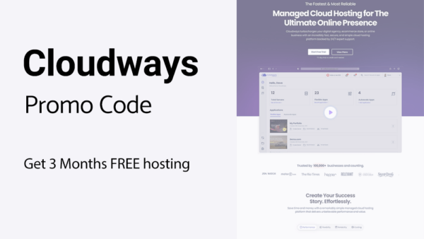 Cloudways Promo Code WOBLOGGER Image